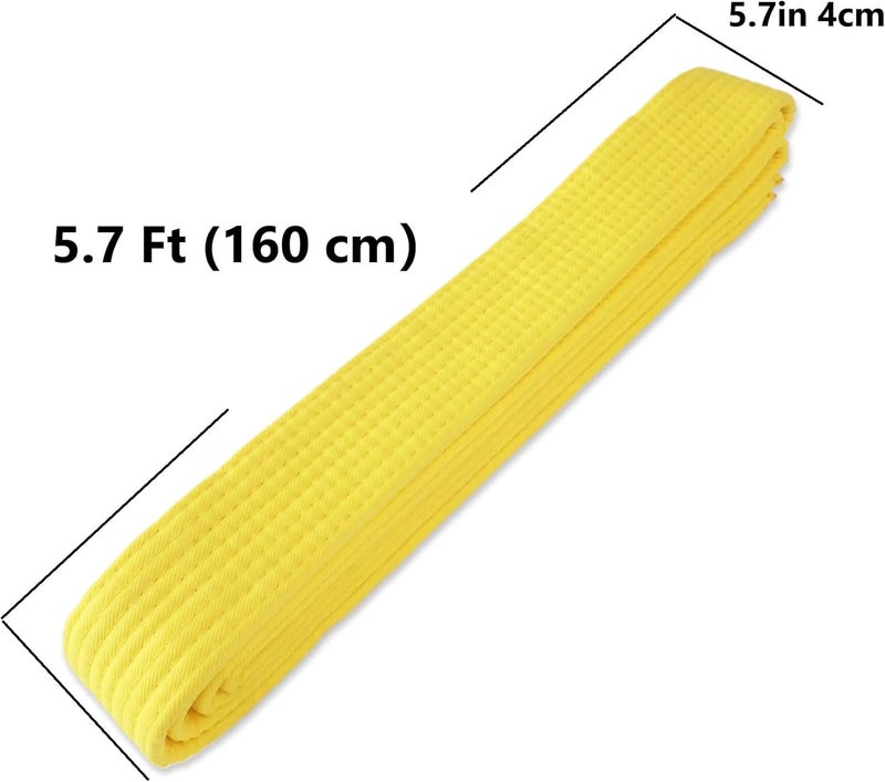 RiNTREE Store 1.5inch x 8.5ft Karate Yellow Belt for Coach Teaching Practice - Martial Arts Belt Display, Taekwondo Belt Display, Karate Belt - Image 2